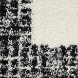nourison pacific shag pcs02 ivory black rug