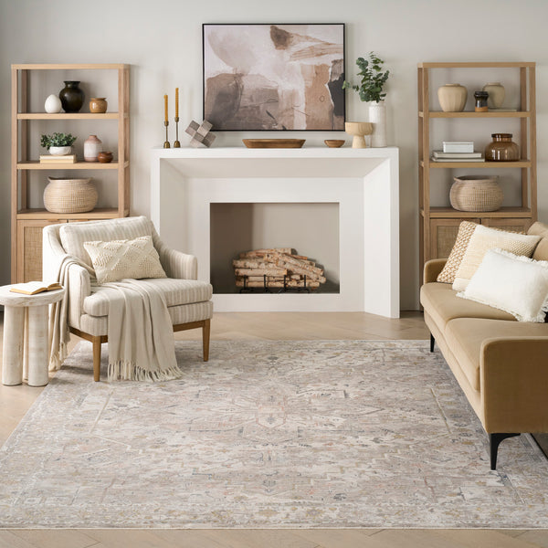 nourison antique fusion anf02 ivory multicolor rug