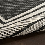 nourison horizon indoor outdoor hoz03 black rug