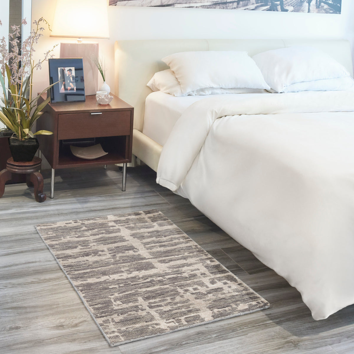 nourison luna lun02 grey silver rug