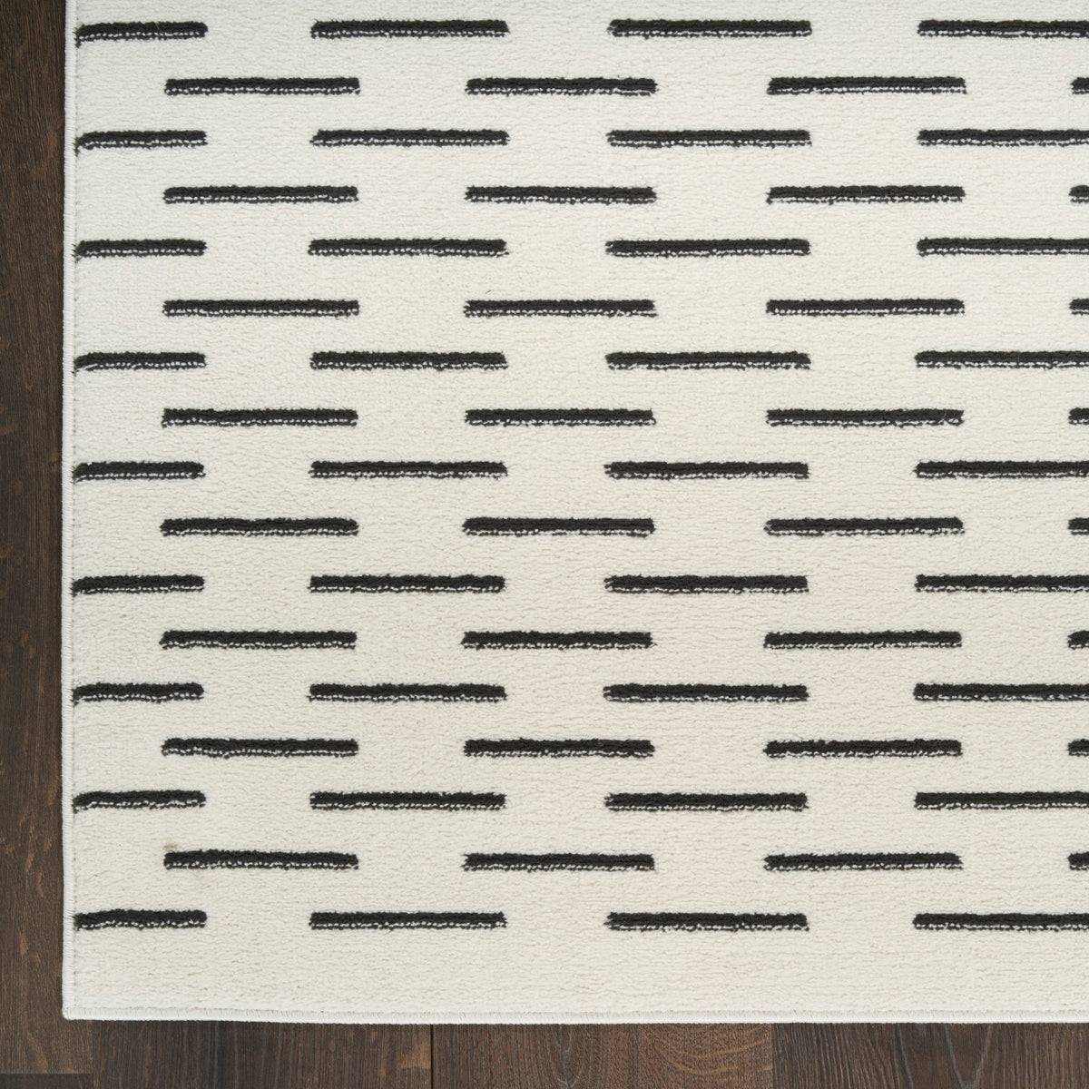 nourison nordic nrc12 ivory black rug