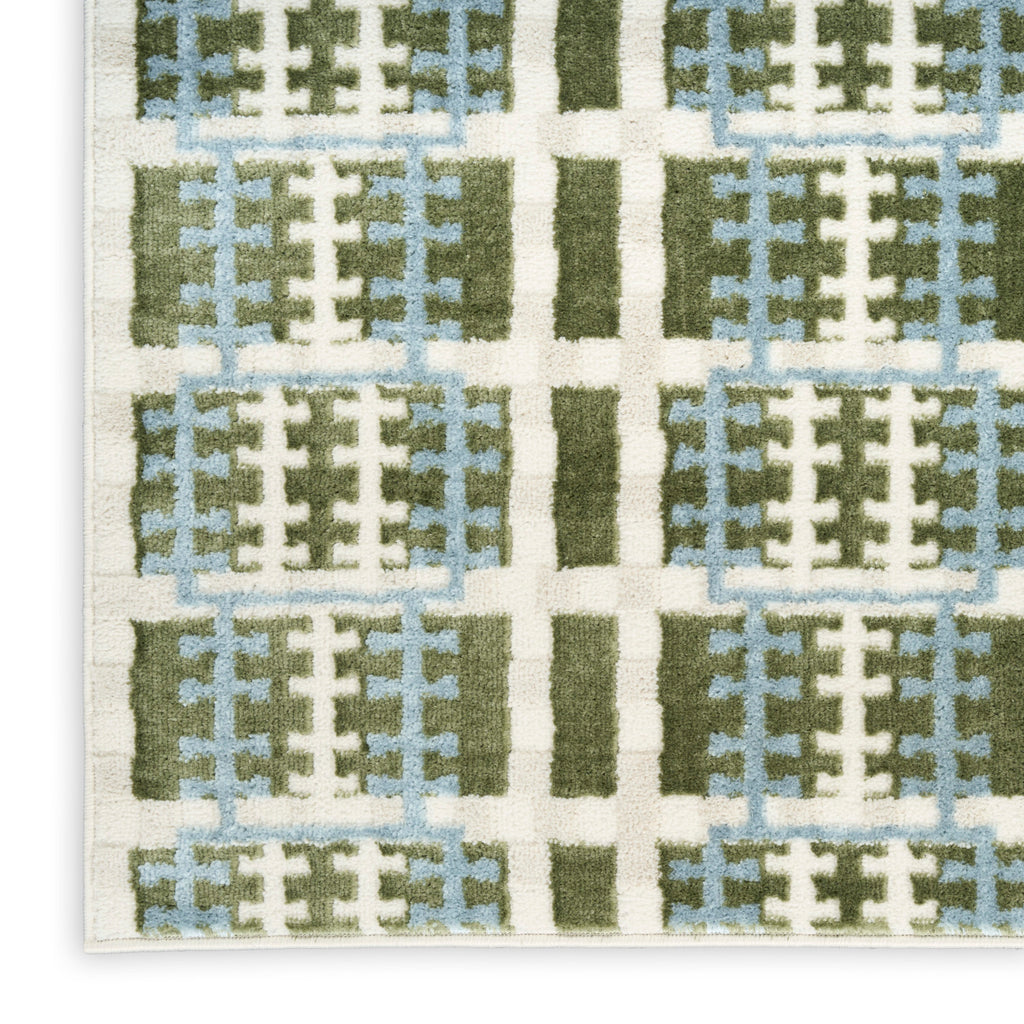 nourison nordic nrc08 blue green rug