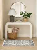 nourison dekor dek08 ivory charcoal rug