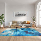 nourison color splash csp09 blue ivory rug