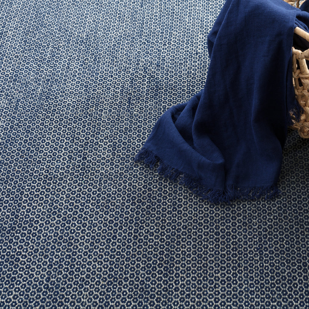 dash albert honeycomb da788 indigo rug
