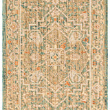 nourison antique bloom anb03 teal rug