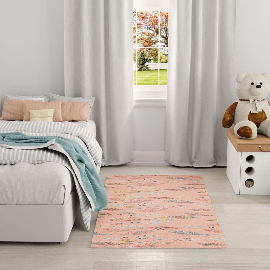 nourison imagination ima12 pink multicolor rug