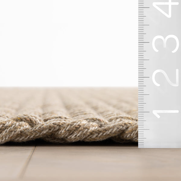dash albert bridges da2506 khaki woven flatwoven cotton rug