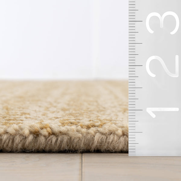 dash albert tullie da2363 ochre hand knotted wool rug