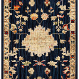 nourison antique bloom anb01 navy rug