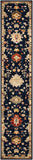 nourison antique bloom anb01 navy rug