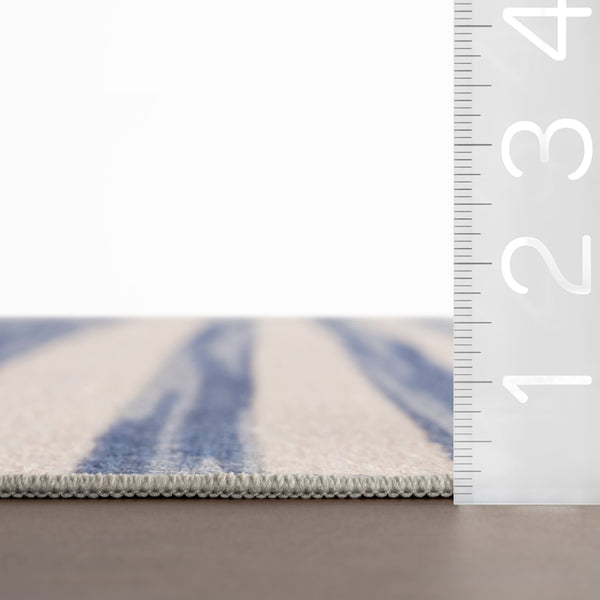 annie selke mw ilae da2523 blue machine washable polyester rug