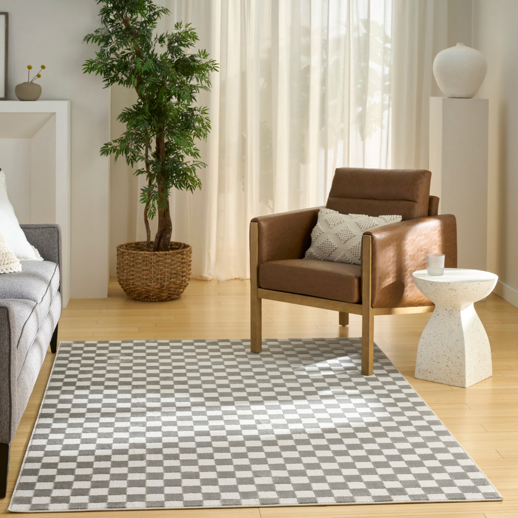 nourison serenity home srh09 ivory grey rug