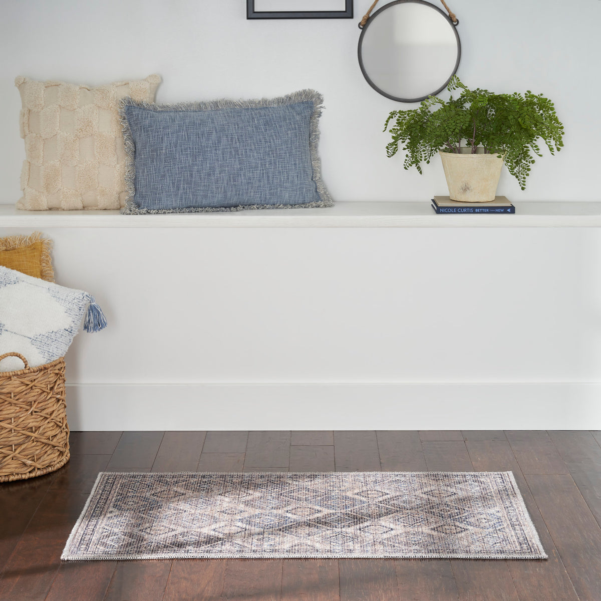 nourison new concept washables sr103 ivory latte rug