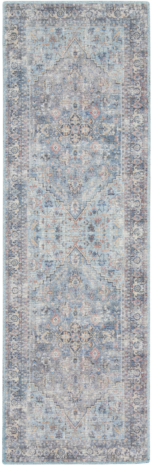 nourison new concept washables sr104 light grey blue rug