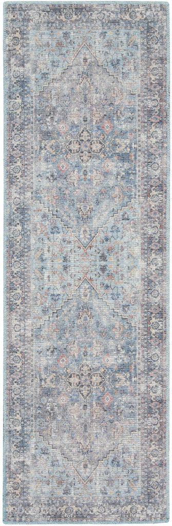 nourison new concept washables sr104 light grey blue rug