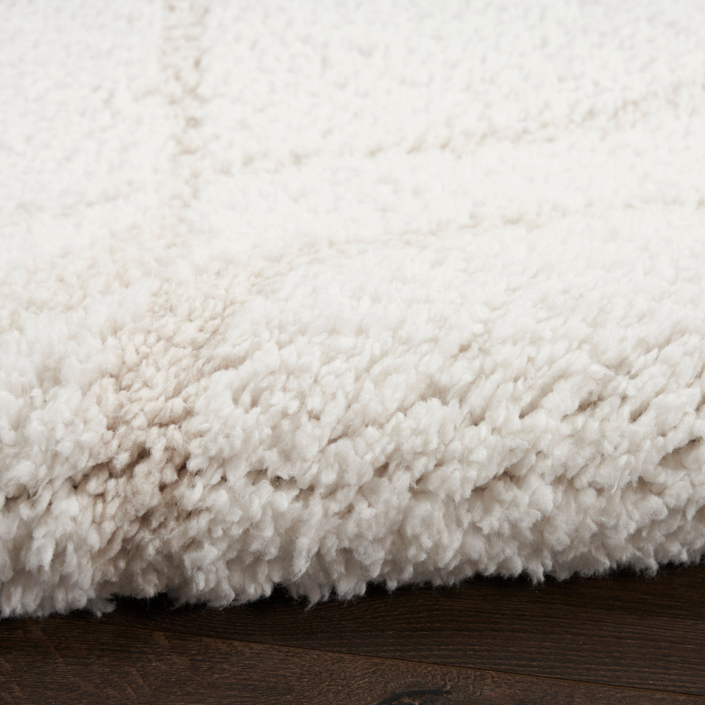 nourison modern shag mmd03 ivory beige rug