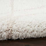 nourison modern shag mmd03 ivory beige rug