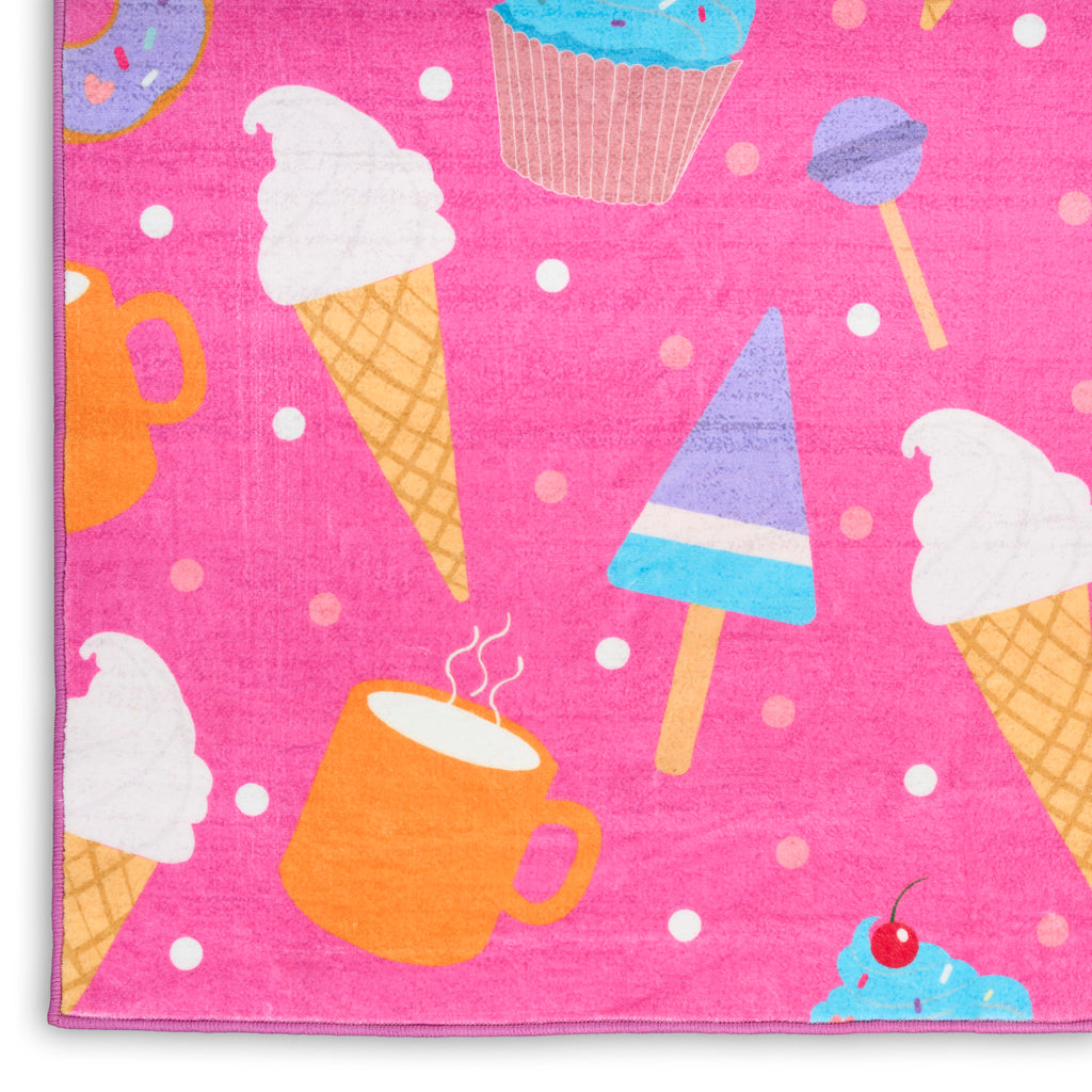 nourison imagination ima19 pink multicolor rug