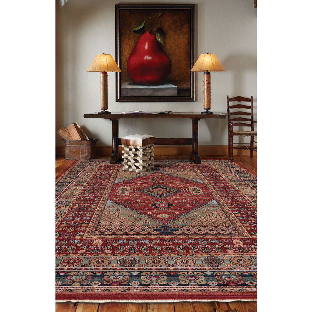 capel kindred heriz 3450 sienna green rug