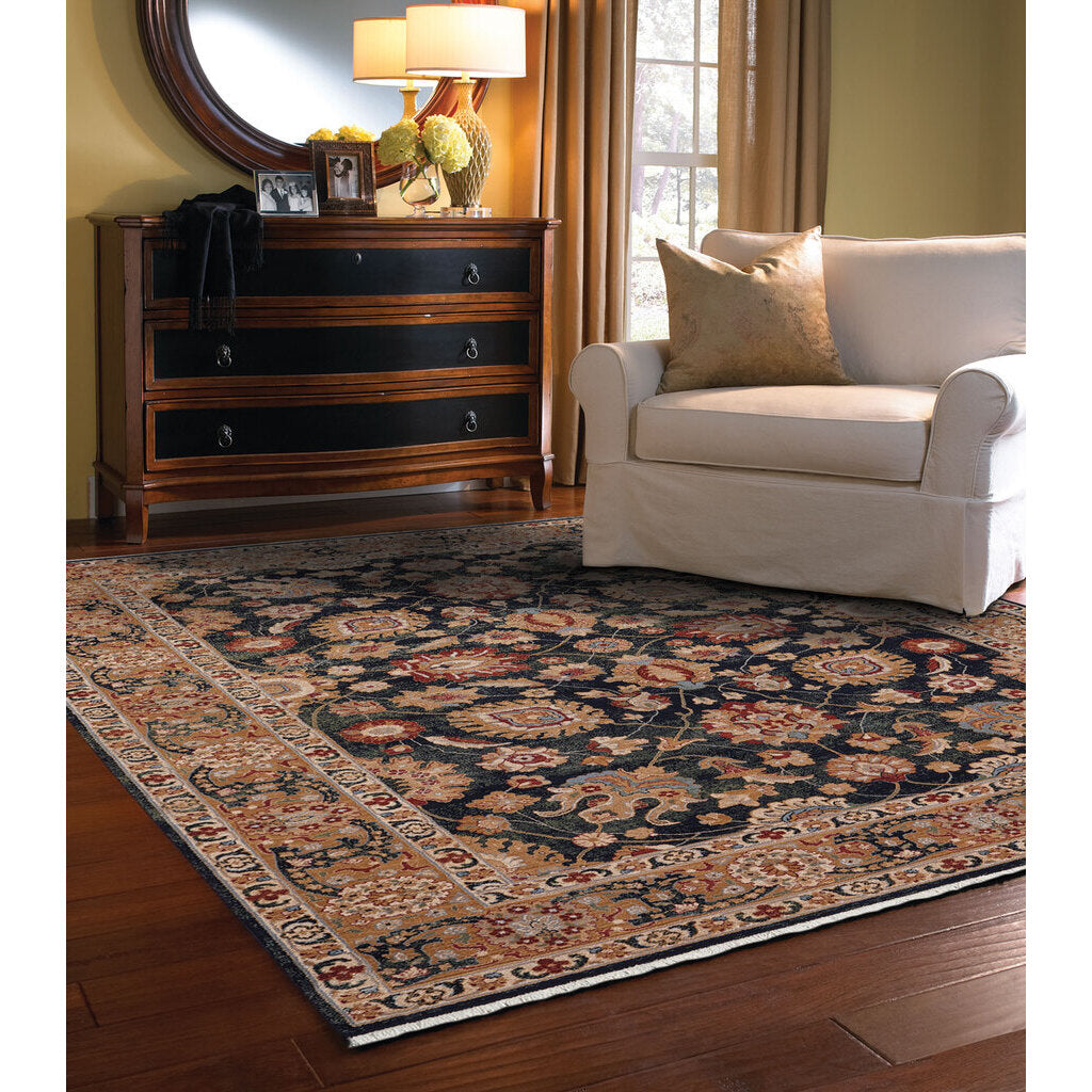 capel kindred peshawar 3452 navy rug