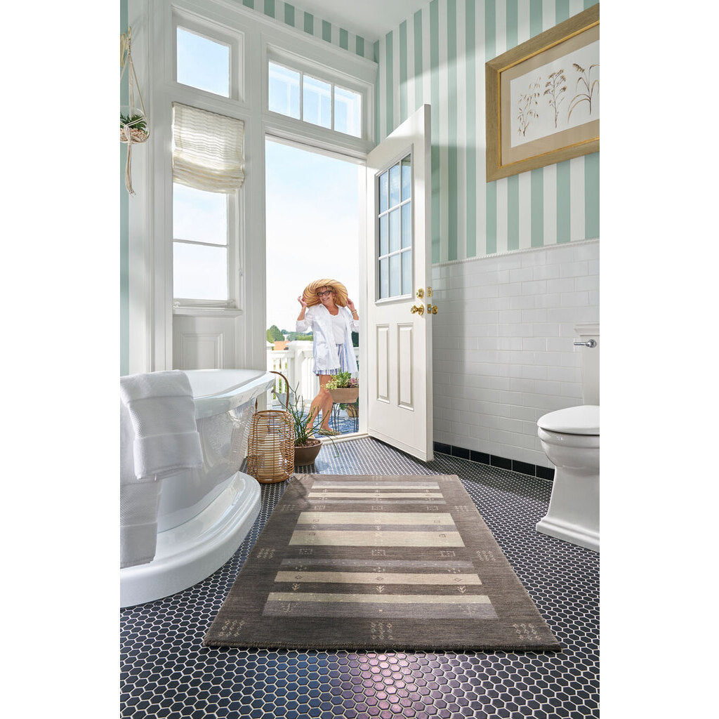 capel simply gabbeh 3495 granite rug