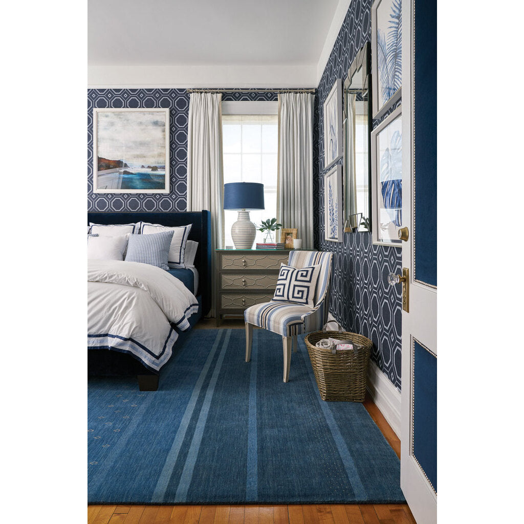 capel simply gabbeh 3495 blue rug