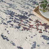nourison motion mtt04 ivory blue rug
