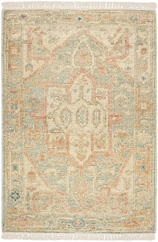 nourison heritage vine htv03 light blue rug
