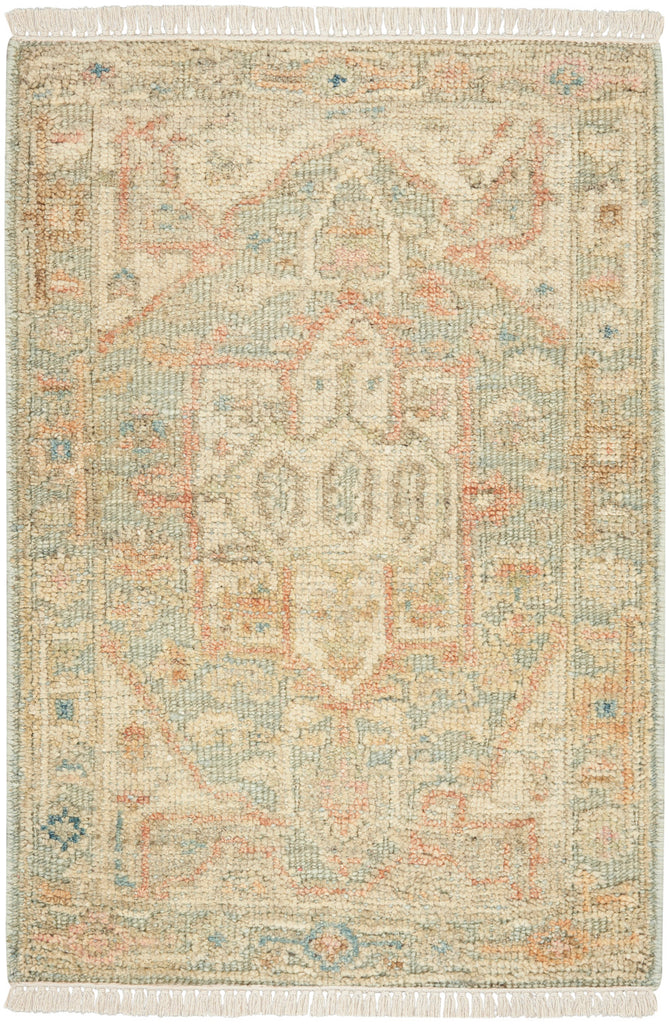 nourison heritage vine htv03 light blue rug