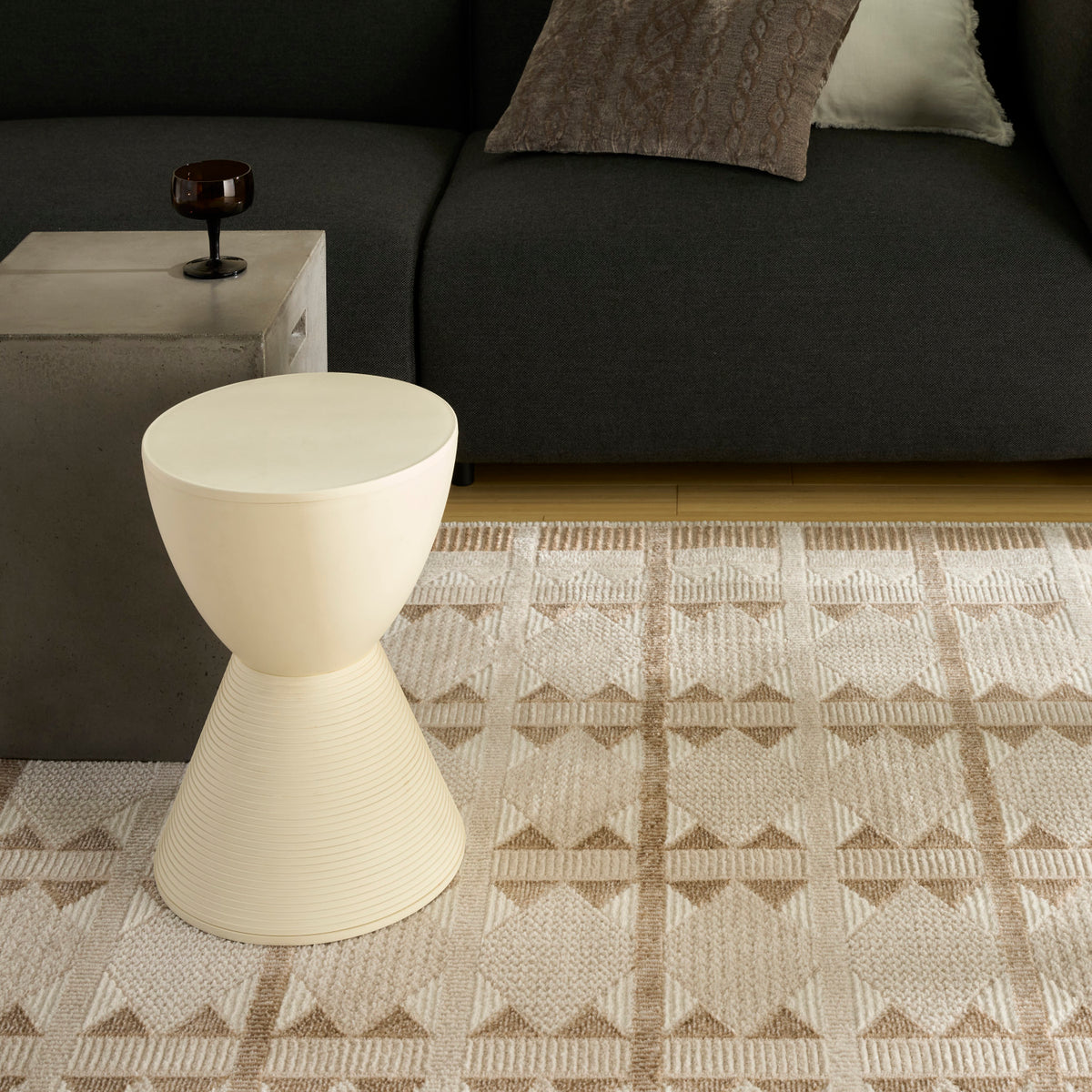 nourison nordic nrc06 taupe rug