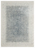 nourison grand street grn03 ivory blue rug