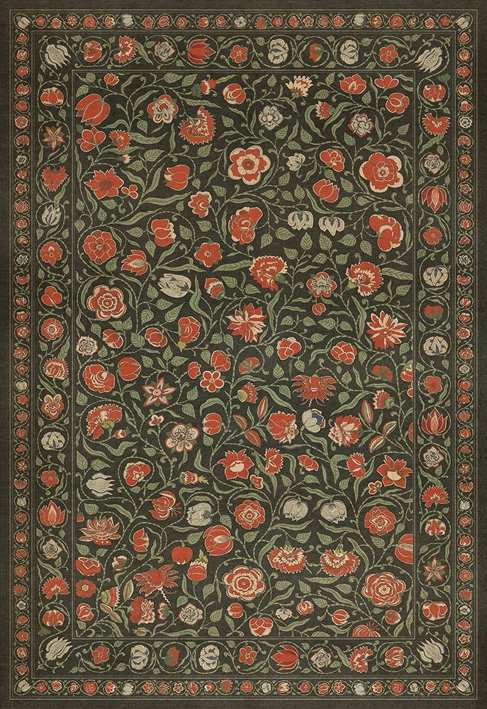 spicher and company williamsburg antique floral  where you go i will go vinyl mat