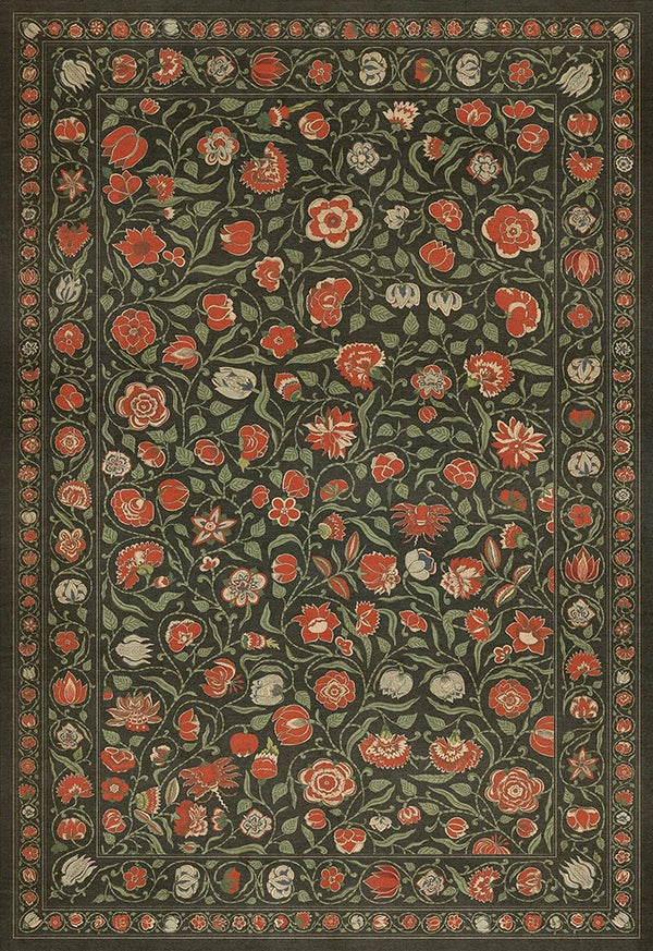 spicher and company williamsburg antique floral  where you go i will go vinyl mat