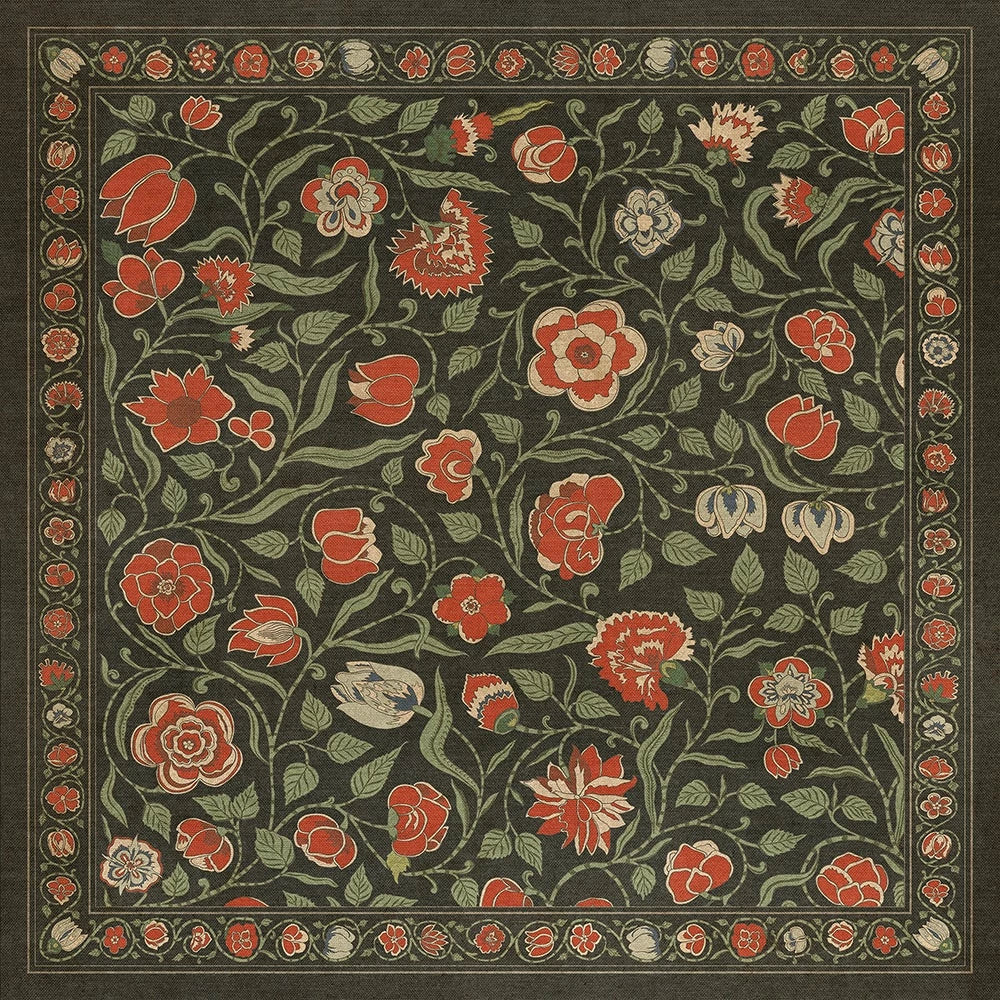 spicher and company williamsburg antique floral  where you go i will go vinyl mat