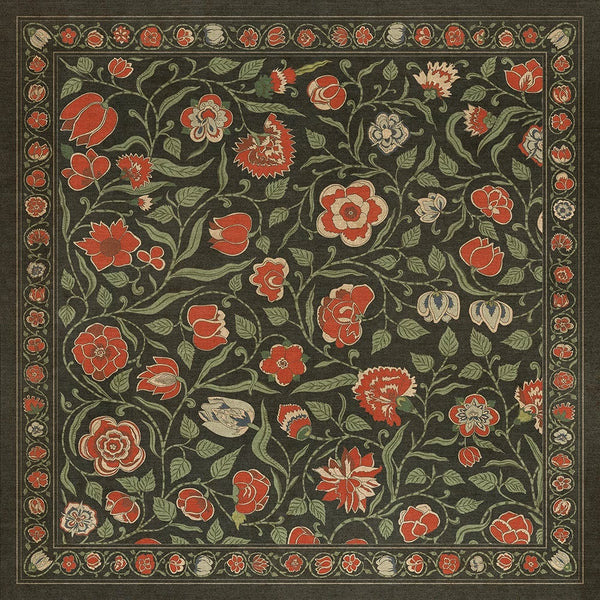 spicher and company williamsburg antique floral  where you go i will go vinyl mat
