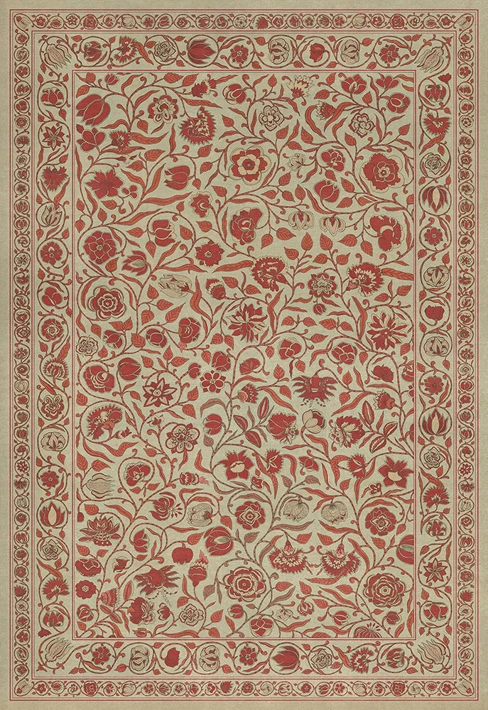 spicher and company williamsburg antique floral return home vinyl mat