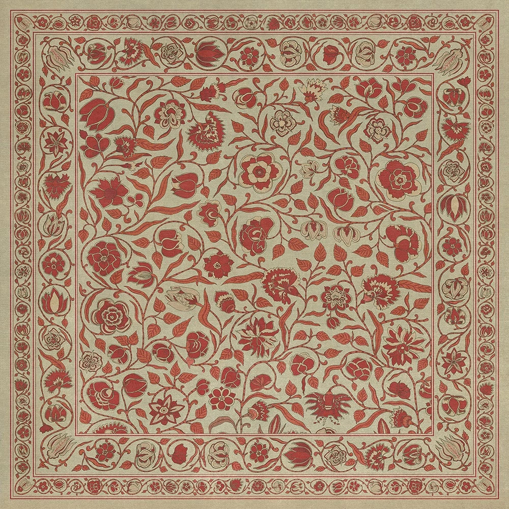 spicher and company williamsburg antique floral return home vinyl mat