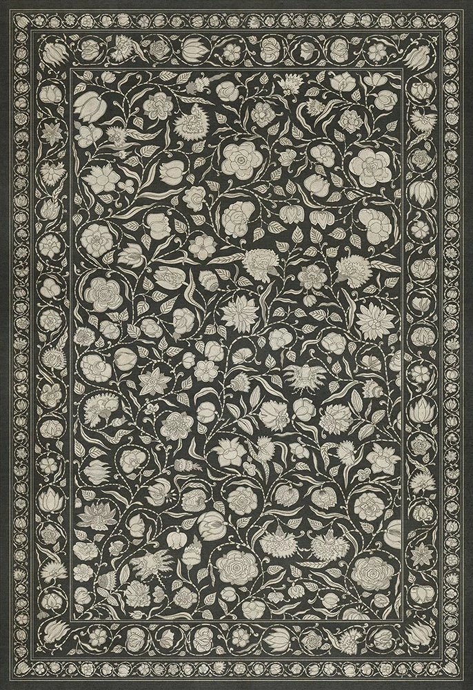 spicher and company williamsburg antique floral my dear and loving husband vinyl mat