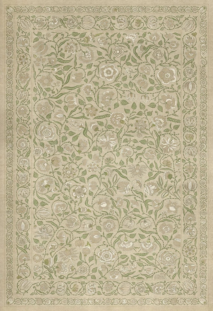 spicher and company williamsburg antique floral a chilly peace vinyl mat