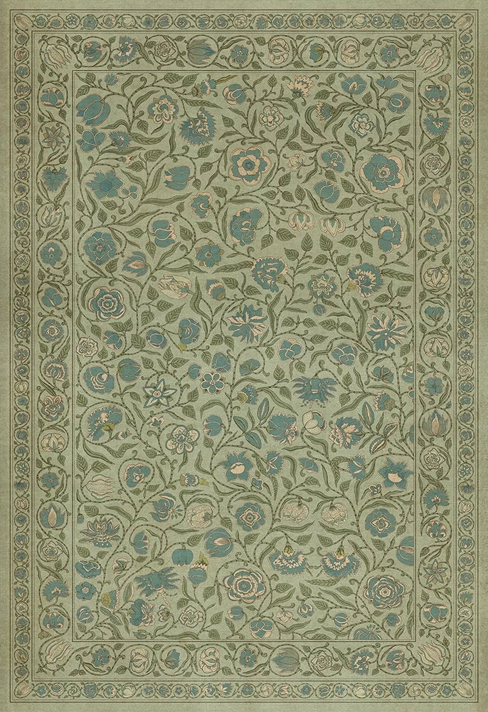 spicher and company williamsburg antique floral a joy of earth vinyl mat