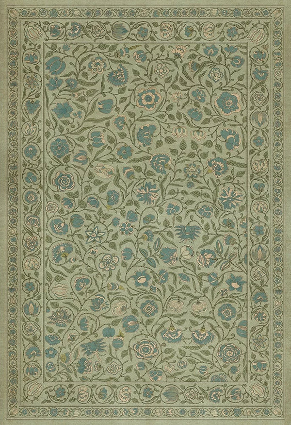 spicher and company williamsburg antique floral a joy of earth vinyl mat