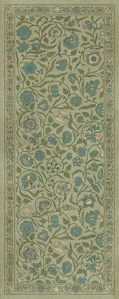 spicher and company williamsburg antique floral a joy of earth vinyl mat