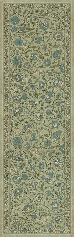 spicher and company williamsburg antique floral a joy of earth vinyl mat
