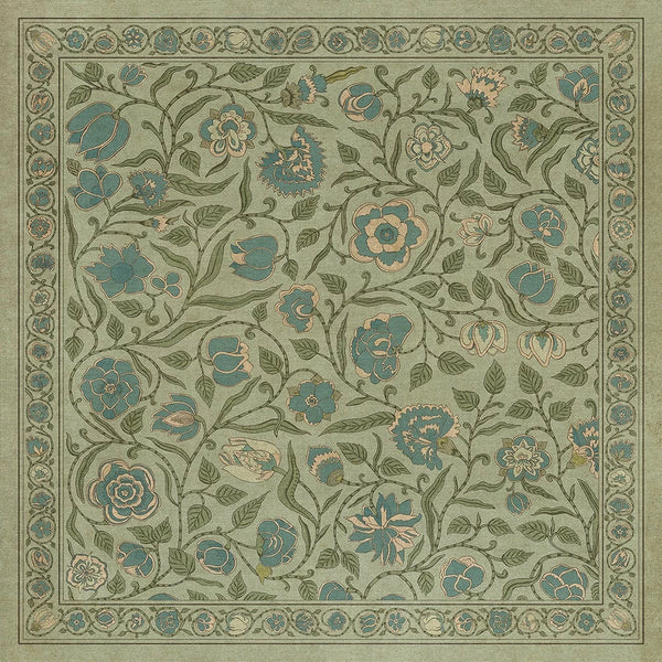 spicher and company williamsburg antique floral a joy of earth vinyl mat