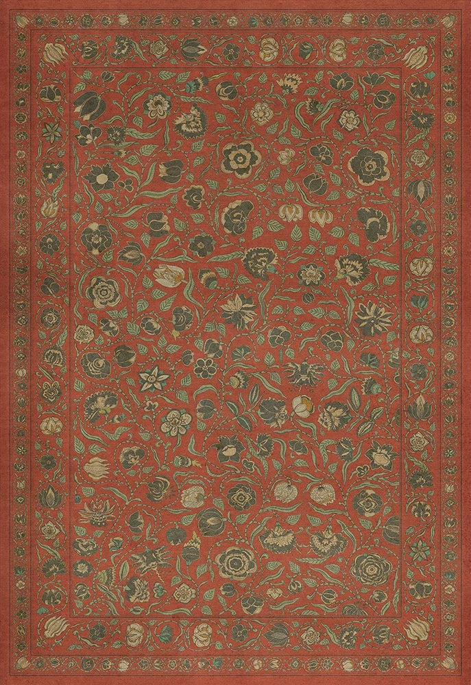 spicher and company williamsburg antique floral coronation vinyl mat