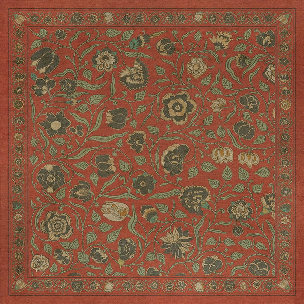 spicher and company williamsburg antique floral coronation vinyl mat