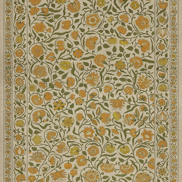 spicher and company williamsburg antique floral a lane of yellow vinyl mat