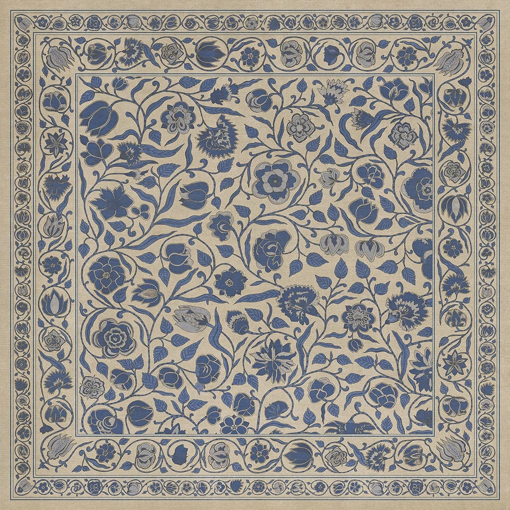 spicher and company williamsburg antique floral a solemn soul vinyl mat