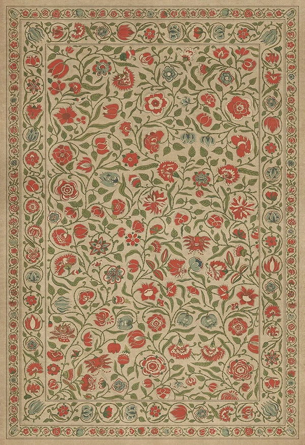spicher and company williamsburg antique floral may we live together vinyl mat